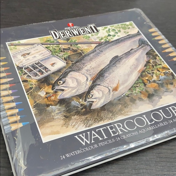 Derwent Watercolor Pencils Artist Set New 24 color - Picture 3 of 3